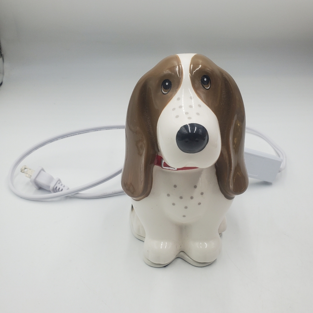 Pioneer Woman Charlie The Dog Candle Warmer Light Basset Hound  Ceramic FLAW